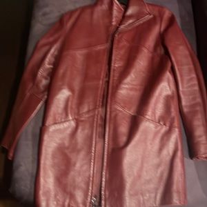 Red Leather coat